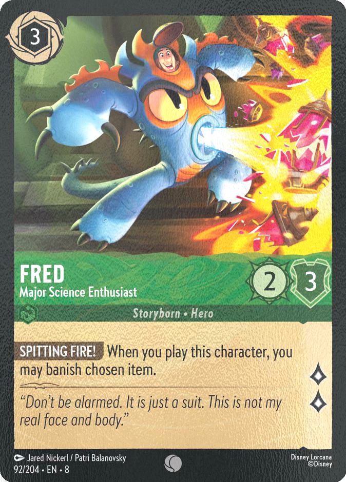 Fred - Major Science Enthusiast - 92/204 [Reign of Jafar] [Cold Foil]