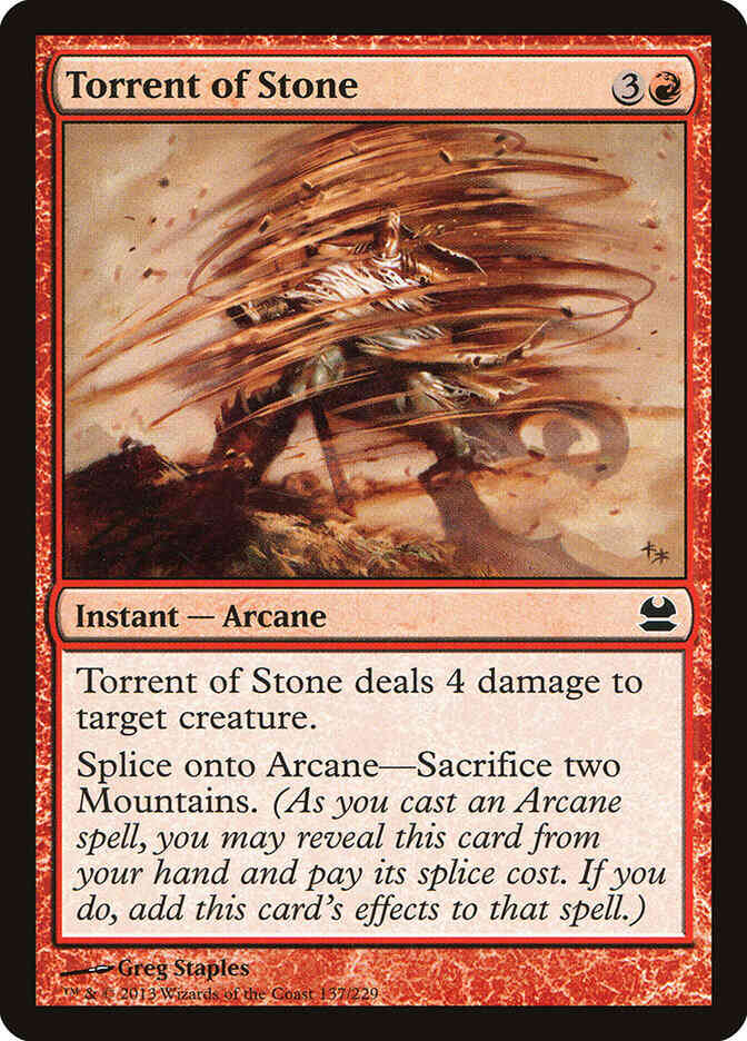 Torrent of Stone [137] [Modern Masters] [Non-Foil]