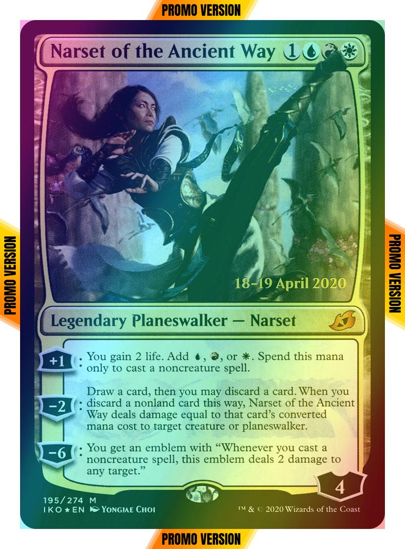 Narset of the Ancient Way [Prerelease] [195s] [Ikoria: Lair of Behemoths Promos] [Foil]