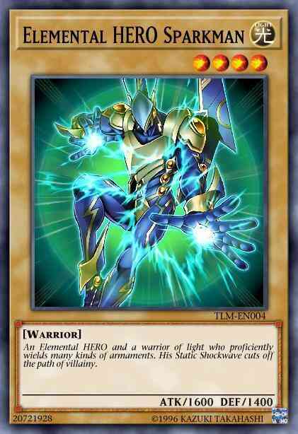 Elemental HERO Sparkman - LCGX-EN007 - Secret Rare - Unlimited