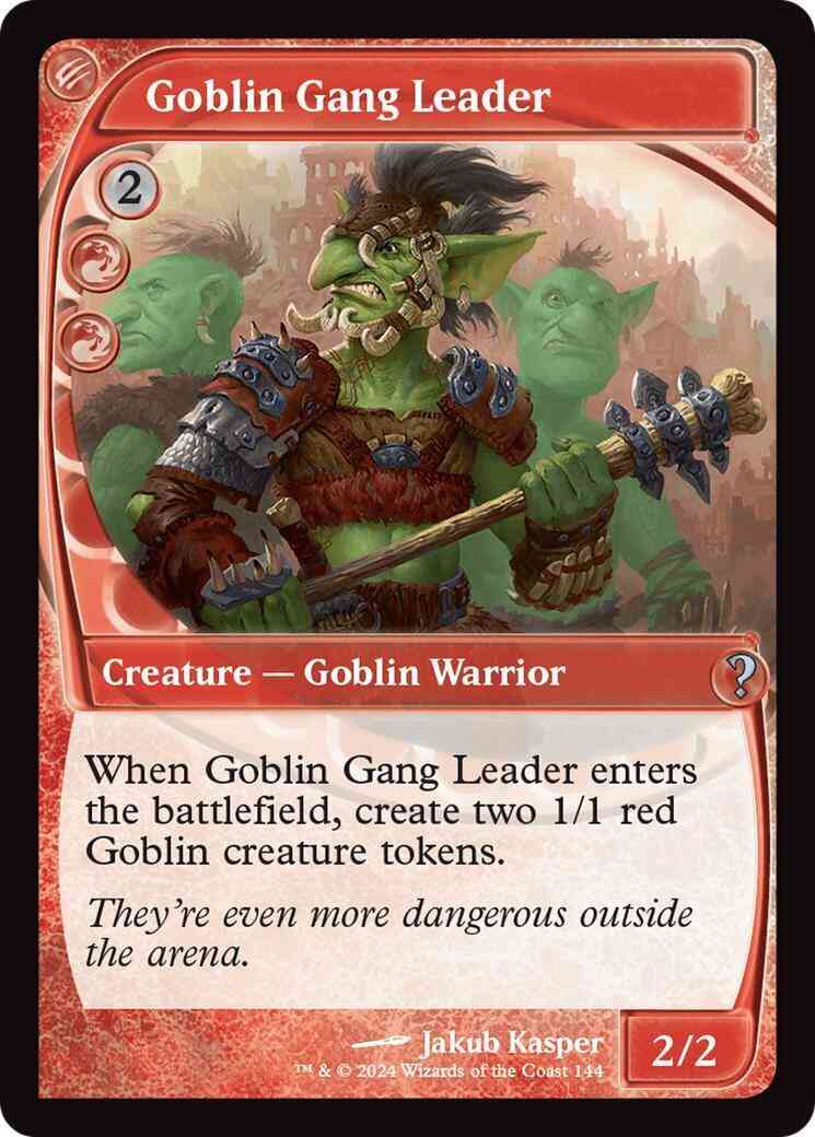 Goblin Gang Leader [144] [Future Frame] [Mystery Booster 2] [Non-Foil]