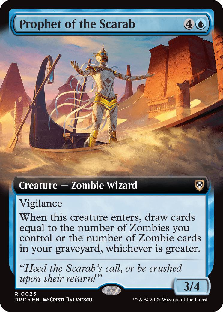 Prophet of the Scarab [25] [Extended Art] [Aetherdrift: Commander] [Non-Foil]