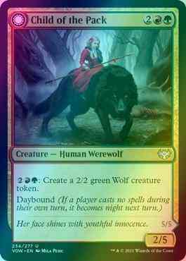Child of the Pack // Savage Packmate [234] [Innistrad: Crimson Vow] [Foil]