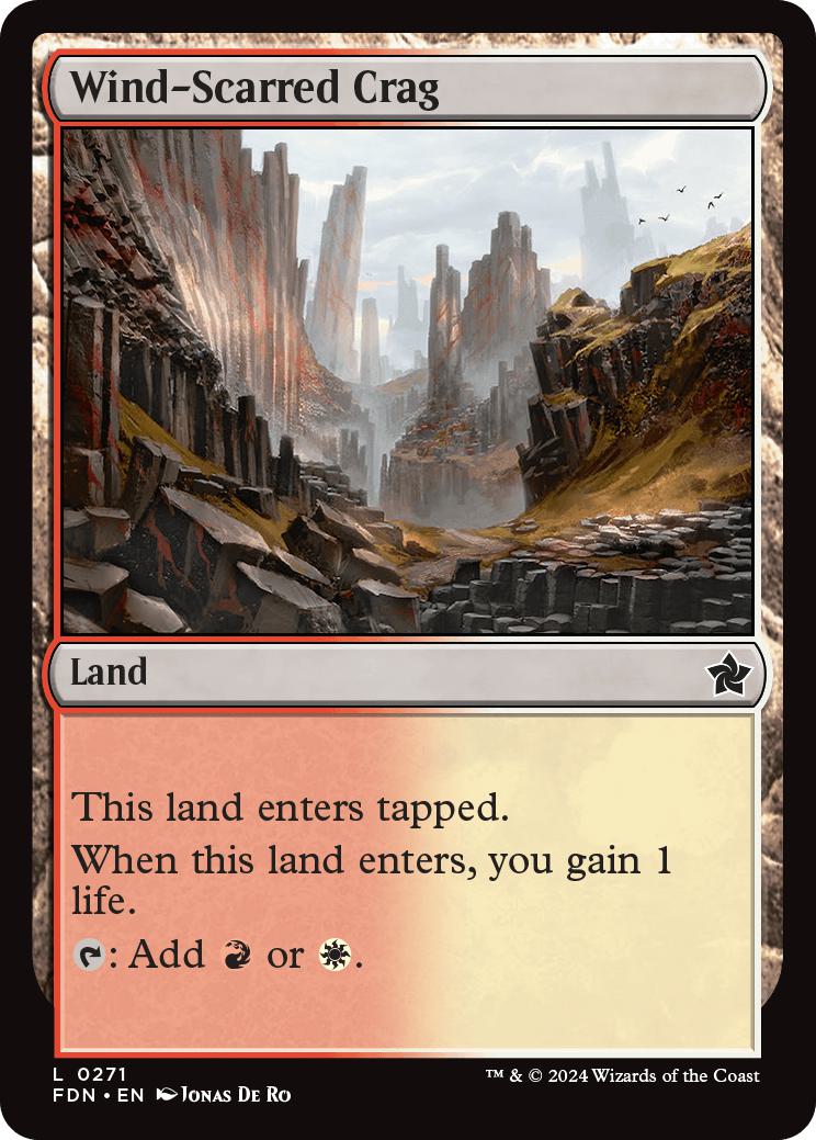 Wind-Scarred Crag [271] [Foundations] [Non-Foil]