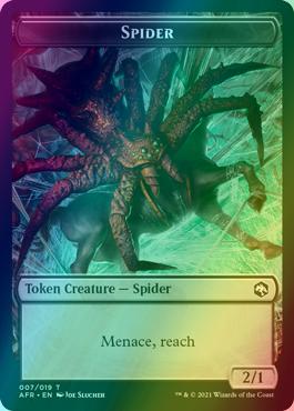 Angel Token (01) // Spider Token (07) [Adventures in the Forgotten Realms: Tokens] [Foil]