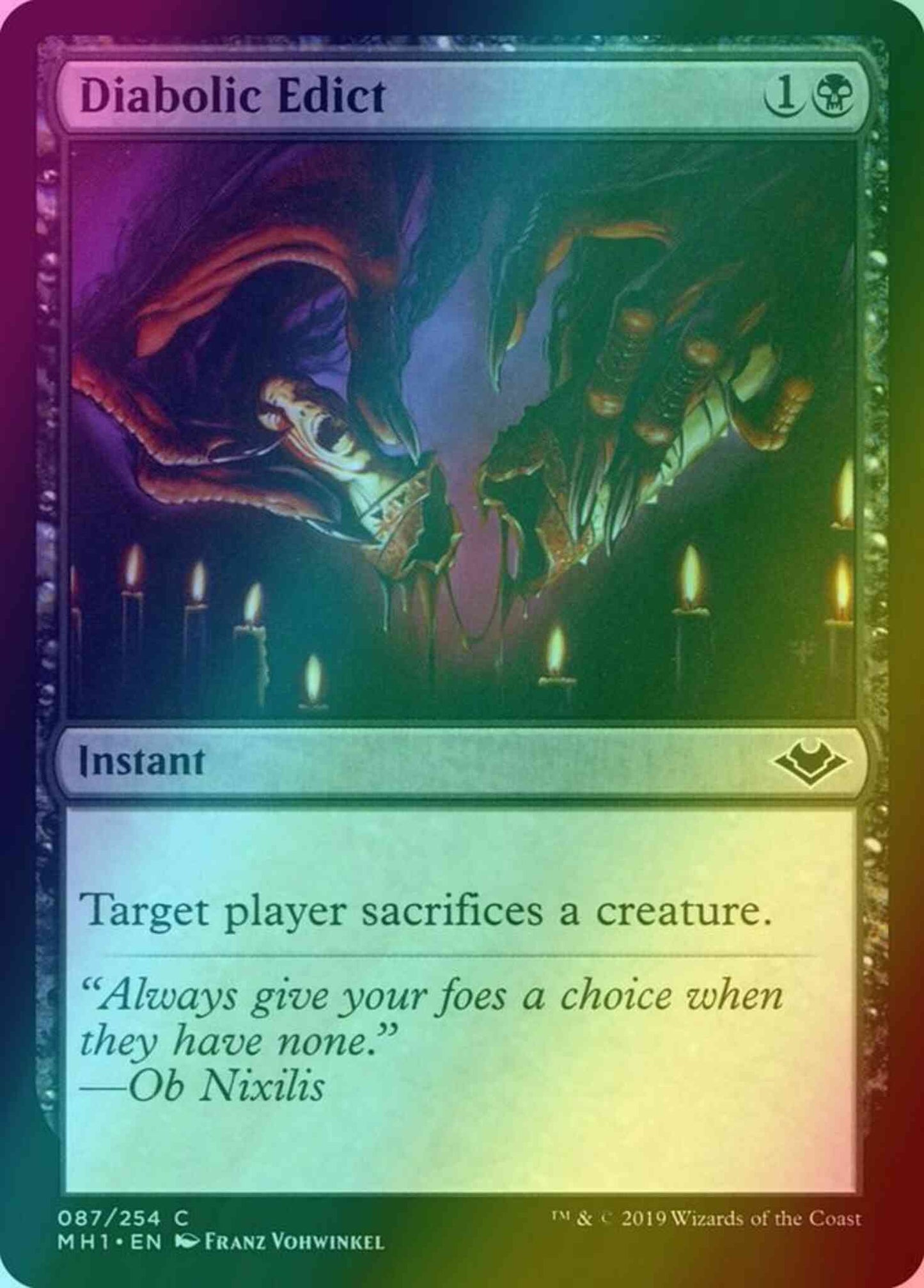 Diabolic Edict [87] [Modern Horizons] [Foil]
