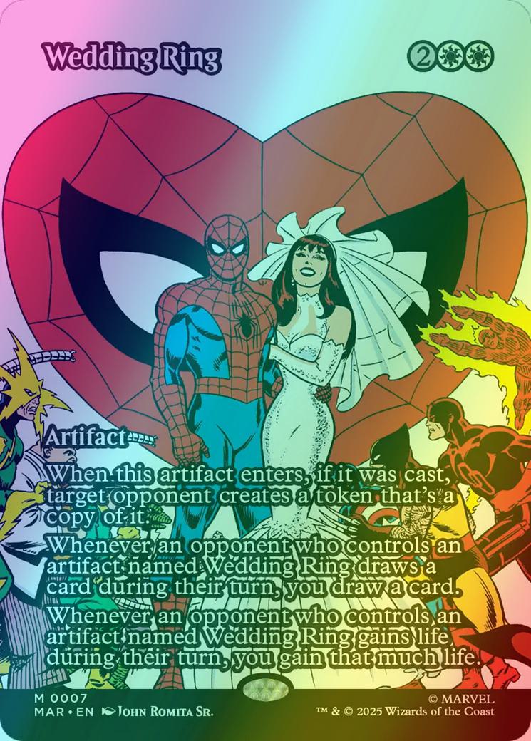 Wedding Ring [7] [Borderless] [Source Material] [Marvel Universe] [Foil]