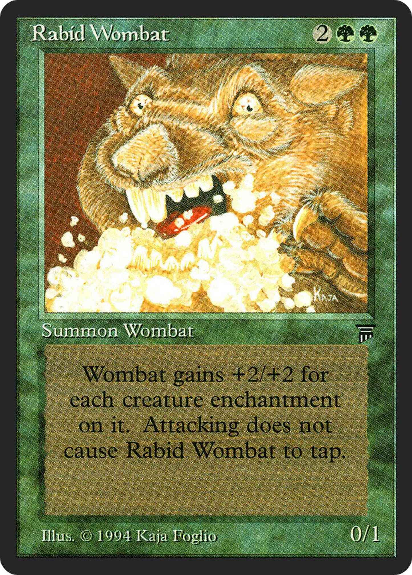 Rabid Wombat [198] [Legends] [Non-Foil]