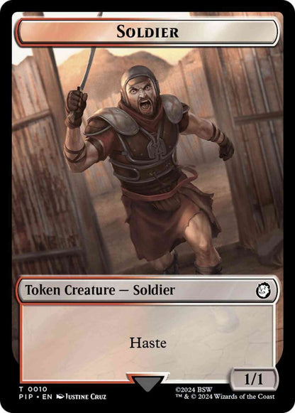 Soldier Token (10) // Warrior Token (05) [Fallout: Tokens] [Non-Foil]