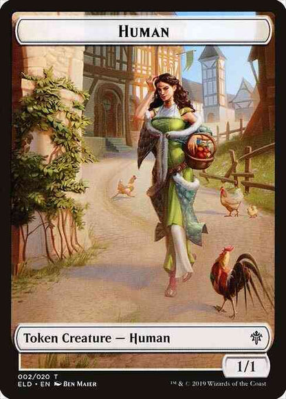 Human Token (02) // Insect Token (07) [ELD/ZNR Set Symbol] [Challenger Deck 2021 Tokens] [Non-Foil]