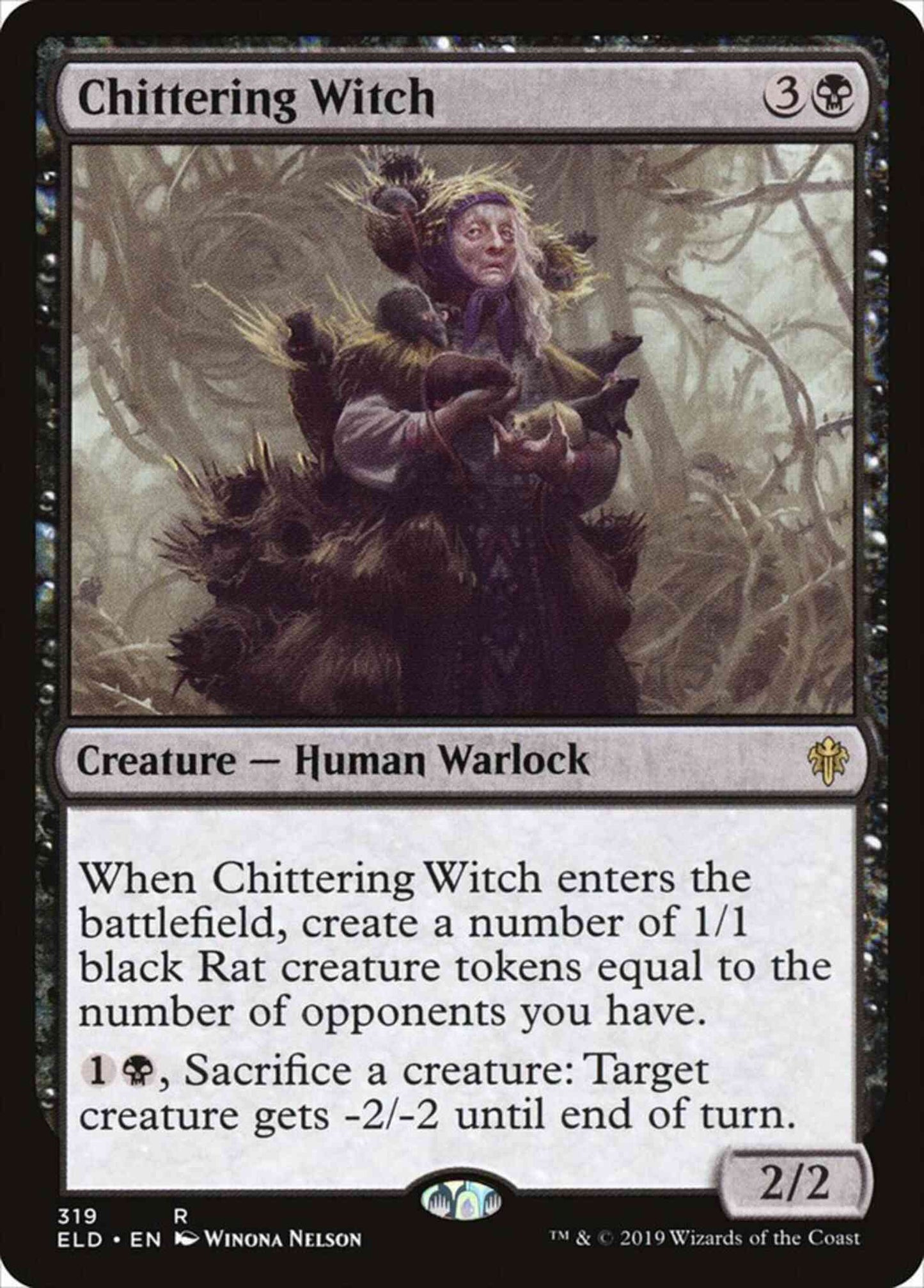 Chittering Witch [319] [Brawl Deck Exclusive] [Throne of Eldraine] [Non-Foil]
