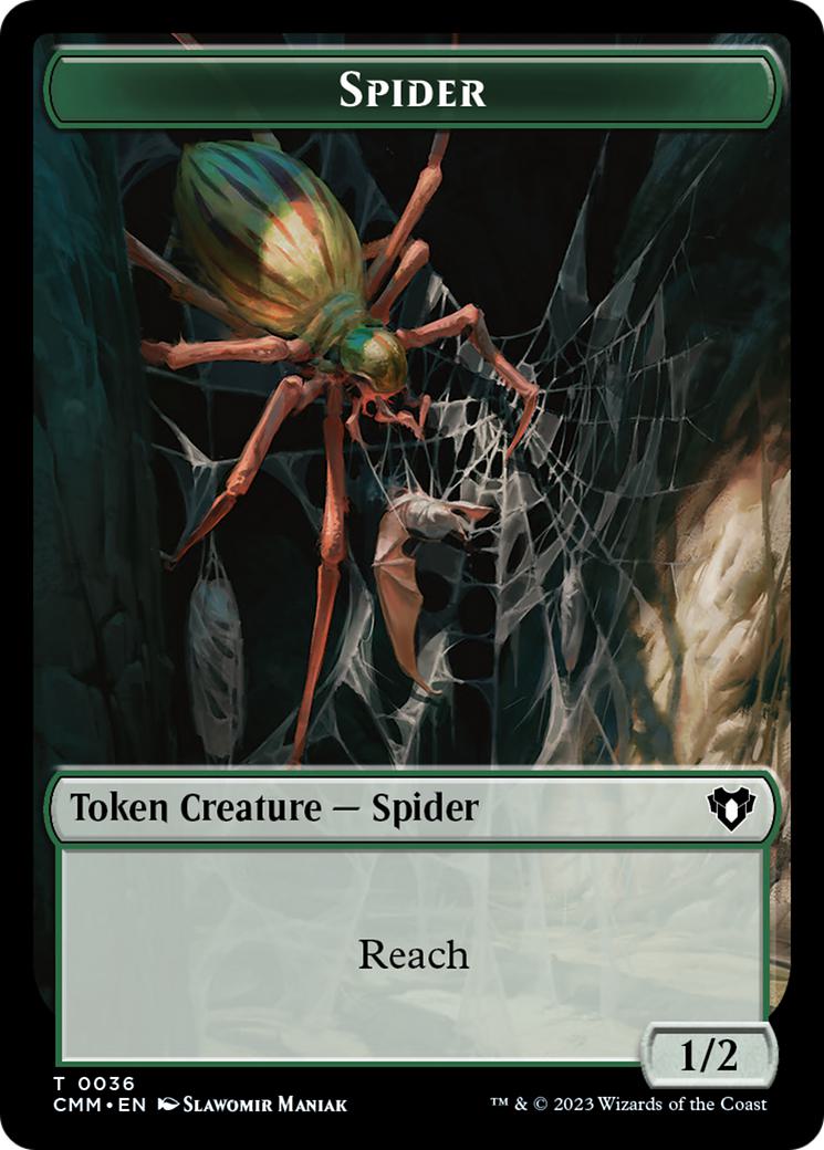 Eldrazi Scion Token (02) // Spider Token (36) [Commander Masters: Tokens] [Non-Foil]