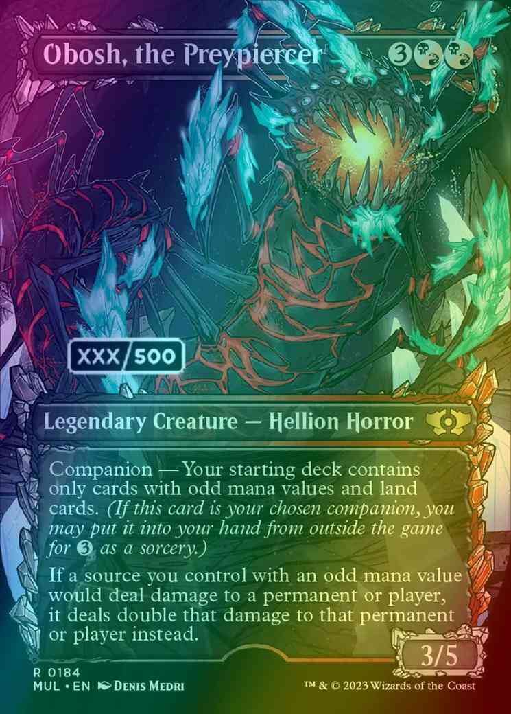 Obosh, the Preypiercer - Serial Numbered [184z] [Planar Showcase] [Multiverse Legends] [Foil]