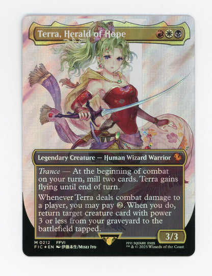 Terra, Herald of Hope — Borderless|Character|Surge Foil — ID 18457