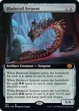 Bladecoil Serpent [361] [Extended Art] [The Brothers' War] [Non-Foil]