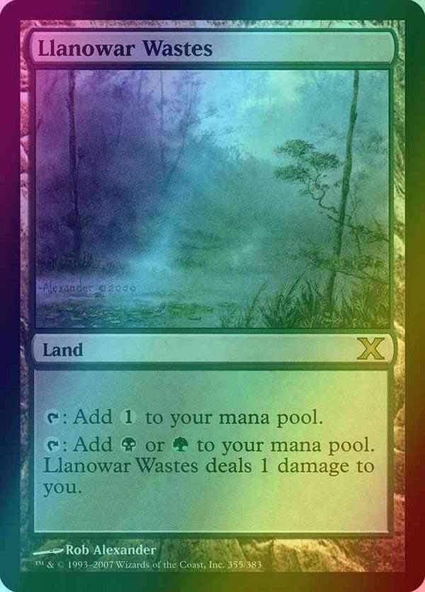 Llanowar Wastes [355] [Tenth Edition] [Foil]