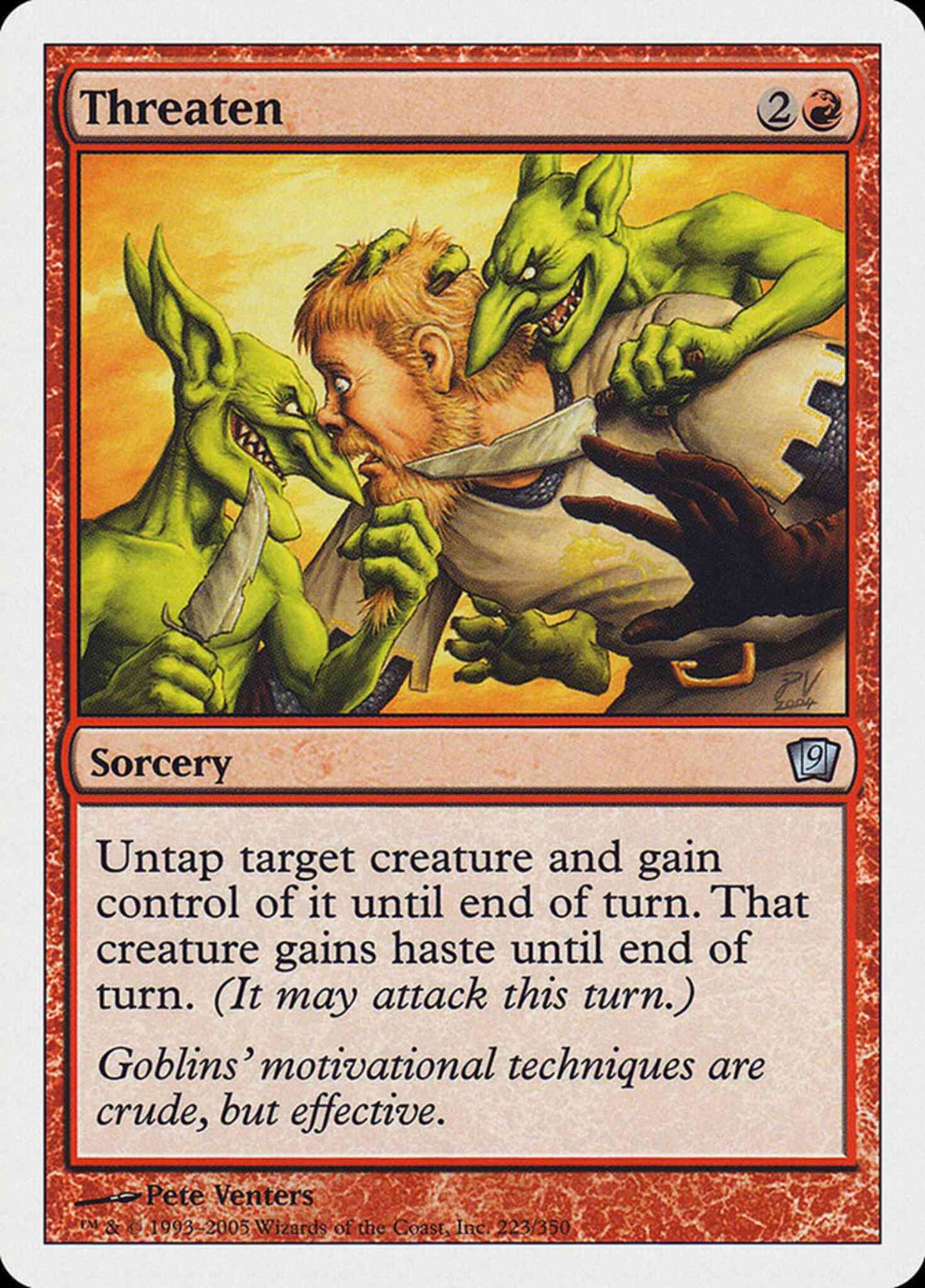 Threaten [223] [Ninth Edition] [Non-Foil]