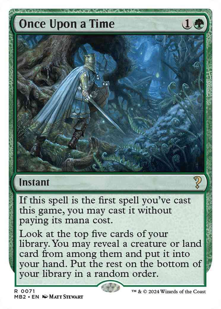 Once Upon a Time [71] [White Border] [Mystery Booster 2] [Non-Foil]