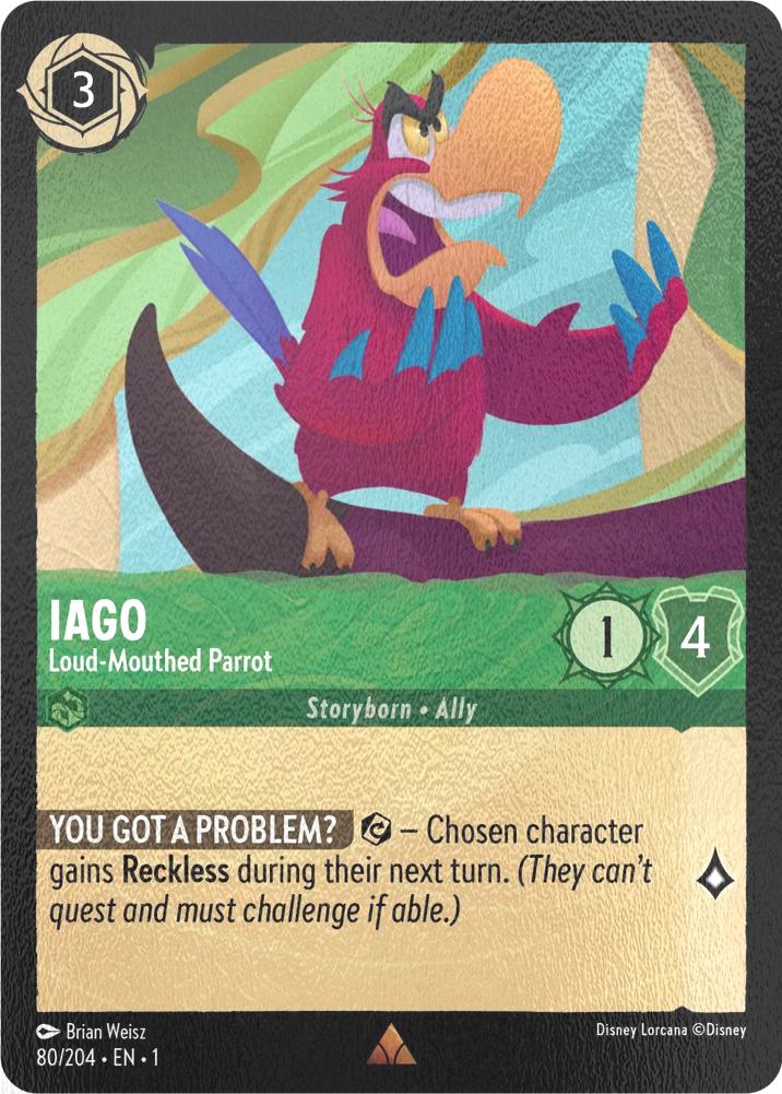 Iago - Loud-Mouthed Parrot - 80/204 [The First Chapter] [Cold Foil]