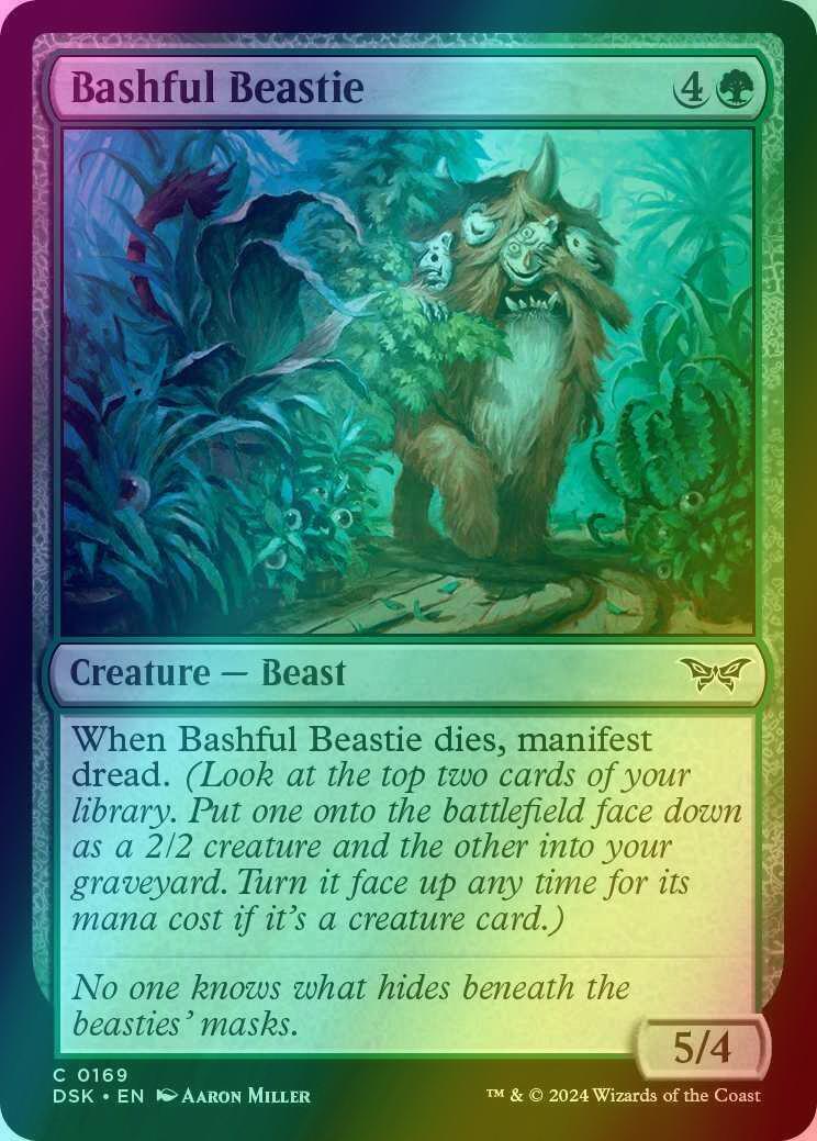 Bashful Beastie [169] [Duskmourn: House of Horror] [Foil]