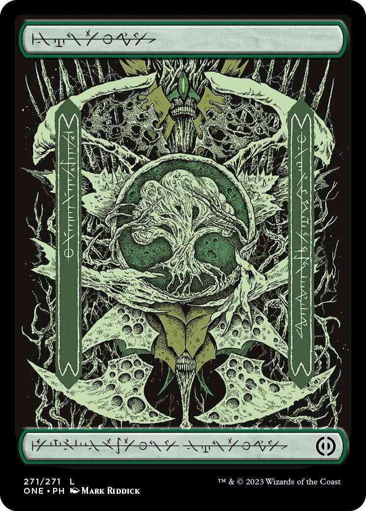 Forest - Phyrexian [271] [Full Art] [Phyrexianized] [Phyrexia: All Will Be One] [Non-Foil]