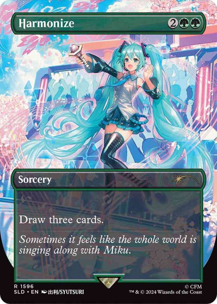 Harmonize [1596] [Borderless] [Hatsune Miku: Sakura Superstar] [Secret Lair Drop] [Non-Foil]