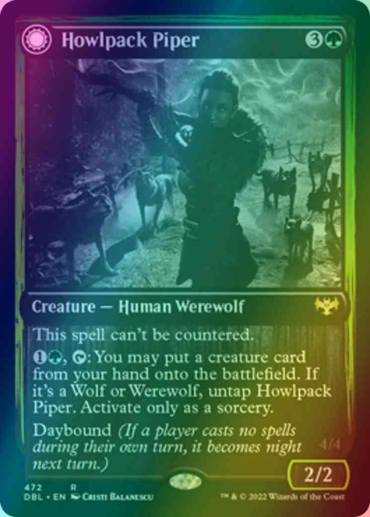 Howlpack Piper // Wildsong Howler [472] [Innistrad: Double Feature] [Foil]