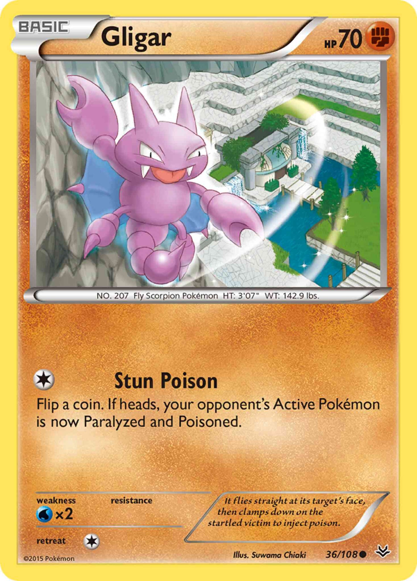 Gligar - 36/108 - Common [xy6-36] [Non-Holo]