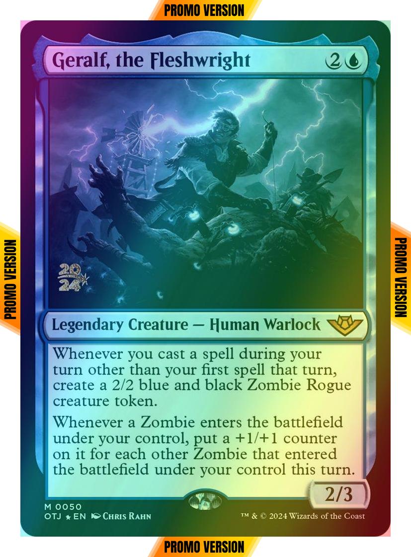 Geralf, the Fleshwright [50s] [Prerelease] [Outlaws of Thunder Junction: Promos] [Foil]