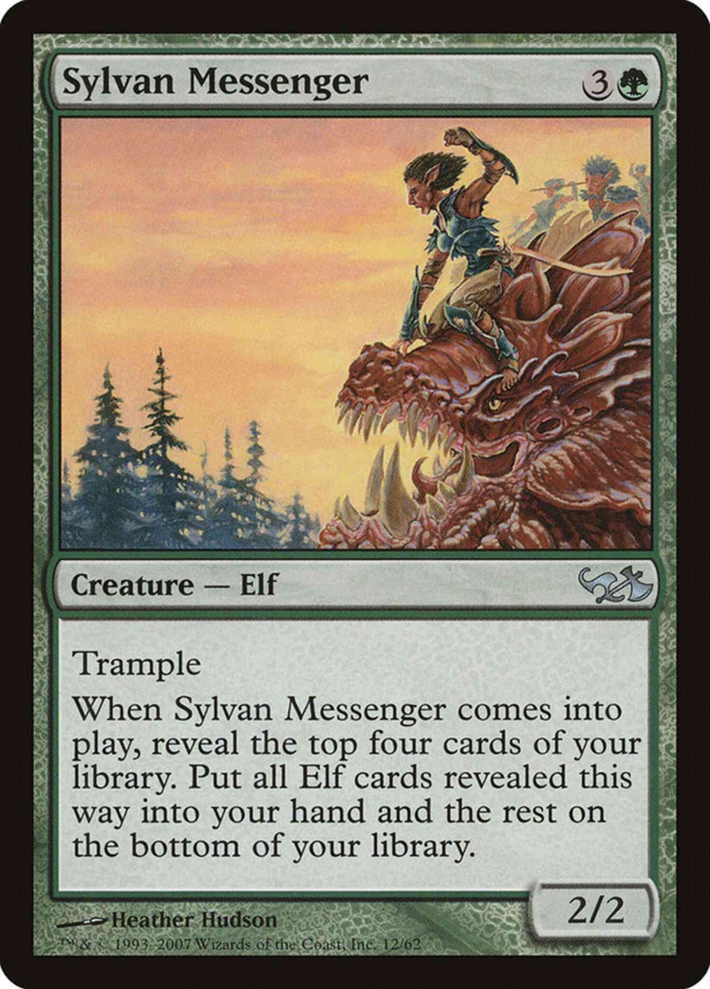 Sylvan Messenger [12] [Duel Decks: Elves vs. Goblins] [Non-Foil]