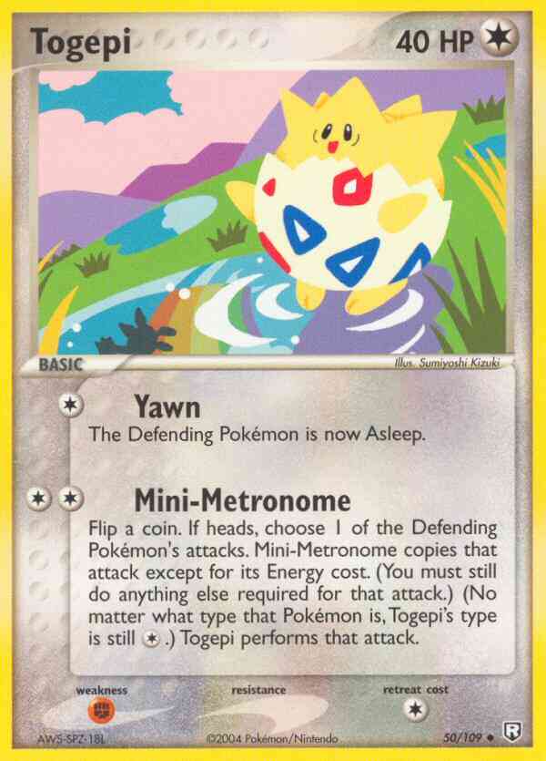 Togepi - 50/109 - Uncommon [ex7-50] [Non-Holo]