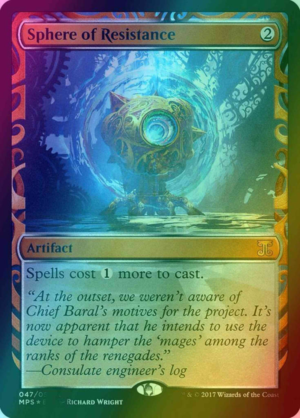 Sphere of Resistance [47] [Masterpiece Series] [Kaladesh Inventions] [Foil]