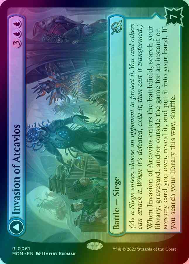 Invasion of Arcavios // Invocation of the Founders [61] [March of the Machine] [Foil]