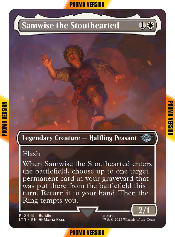 Samwise the Stouthearted [449] [Borderless] [Bundle] [The Lord of the Rings: Tales of Middle-earth] [Non-Foil]