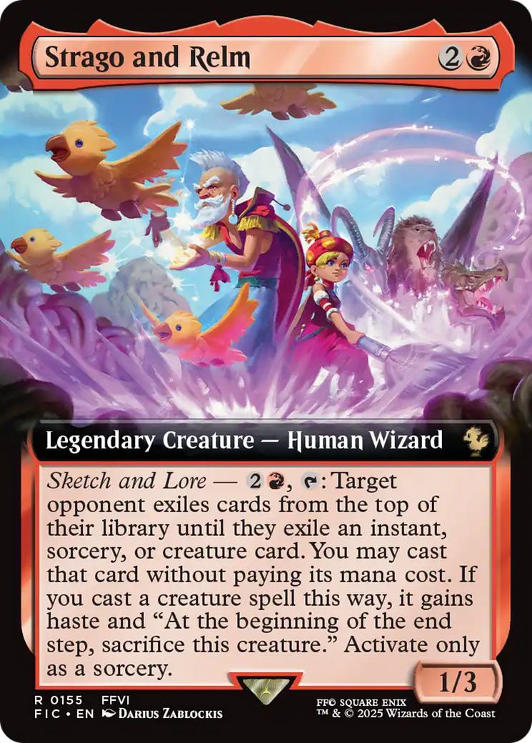 Strago and Relm [155] [Extended Art] [FINAL FANTASY: Commander] [Non-Foil]