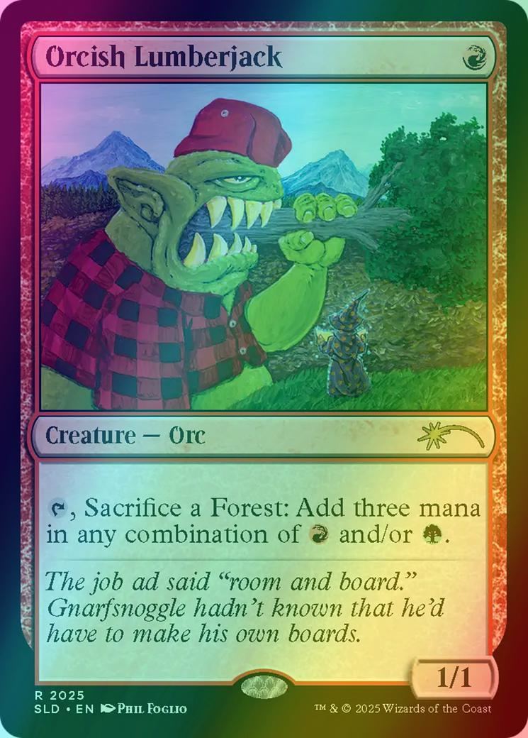 Orcish Lumberjack [2025] [Phil Foglio] [Secret Lair Drop] [Foil]
