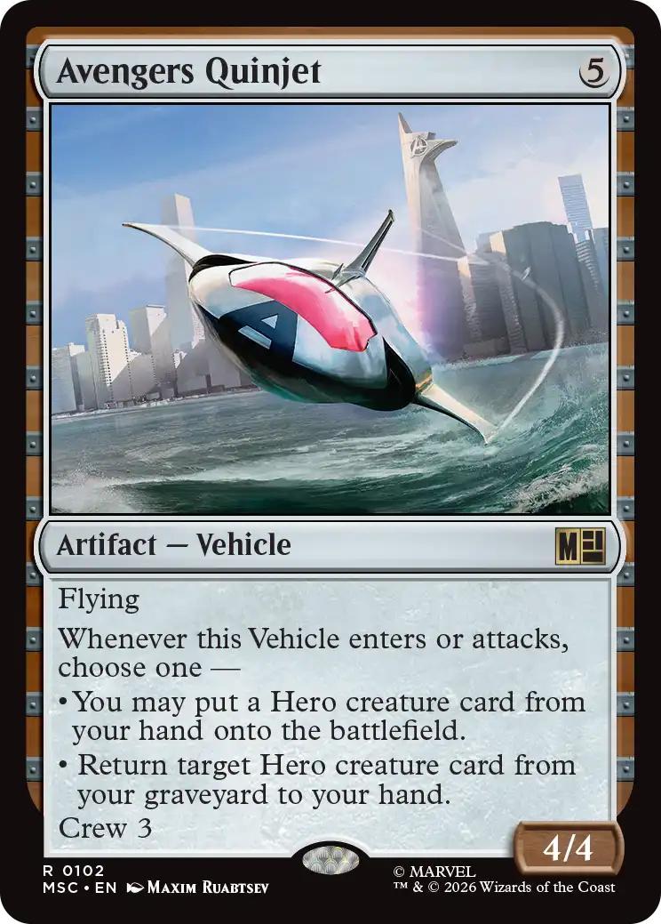 Avengers Quinjet [102] [Marvel Super Heroes: Commander] [Non-Foil]