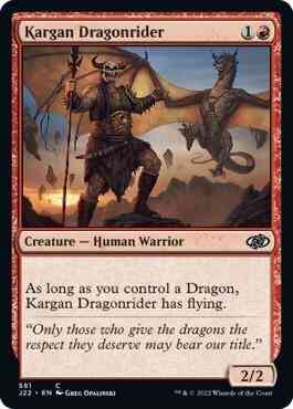 Kargan Dragonrider [561] [Jumpstart 2022] [Non-Foil]