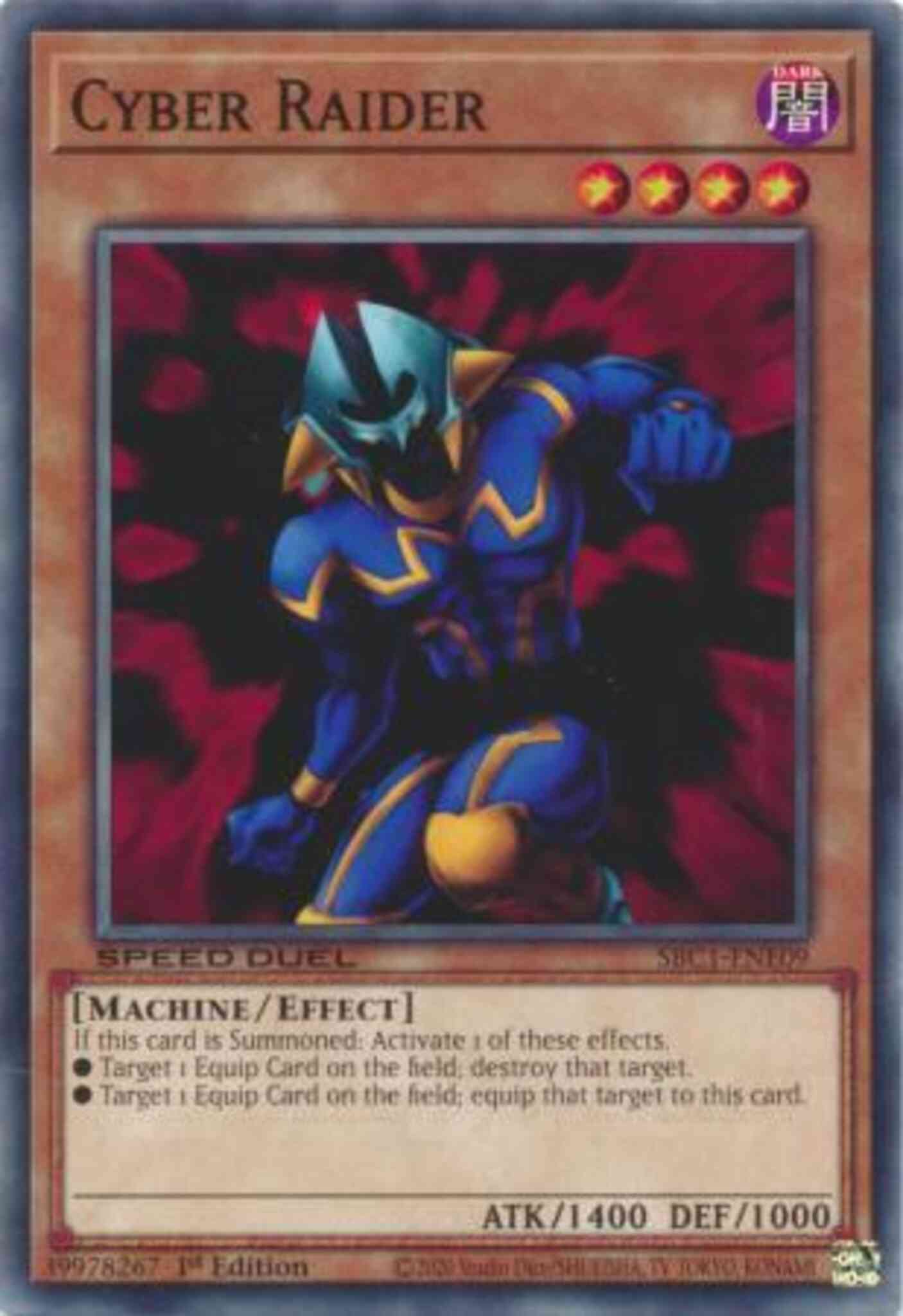 Cyber Raider - SBC1-ENE09 - Common - 1st Edition