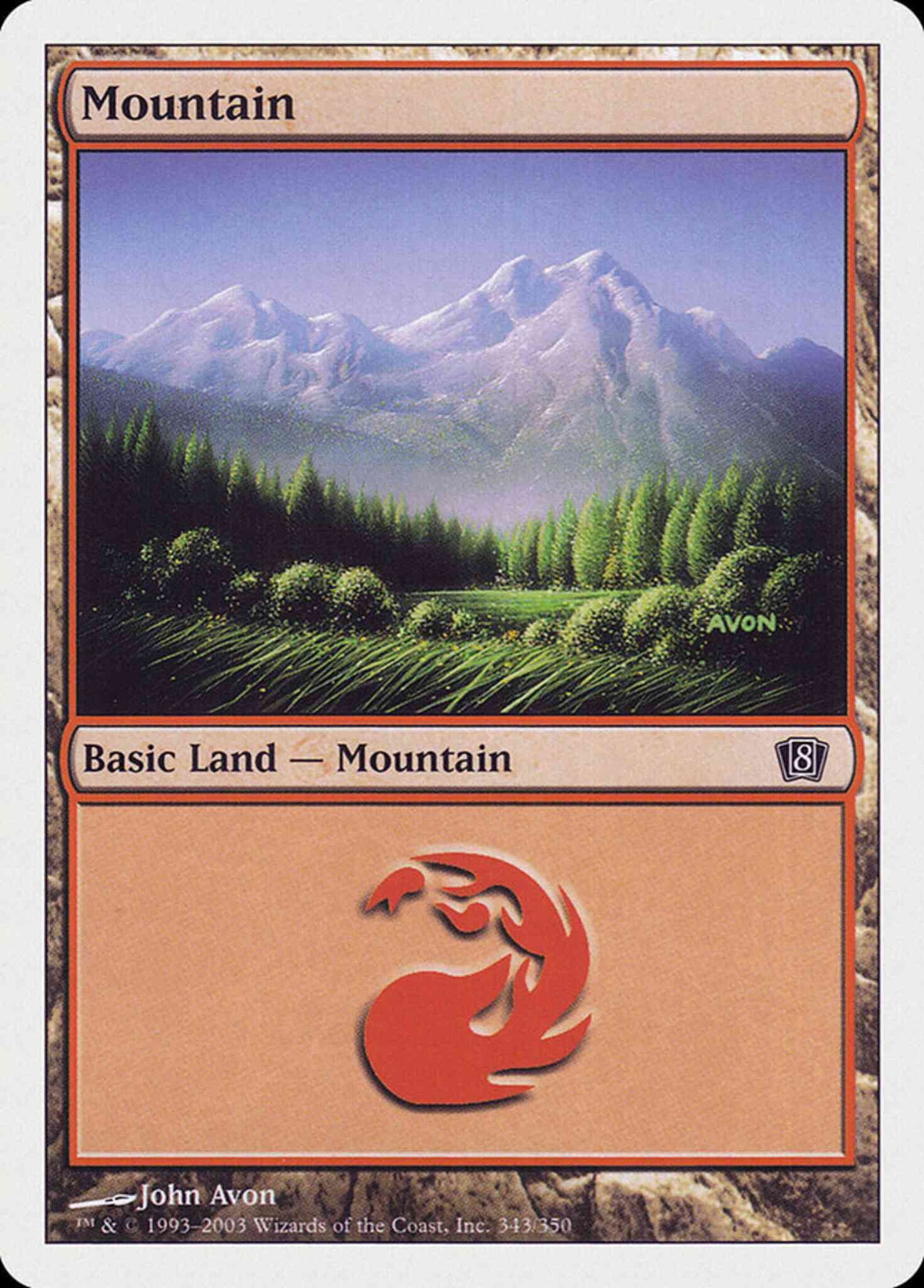 Mountain [343] [Eighth Edition] [Non-Foil]