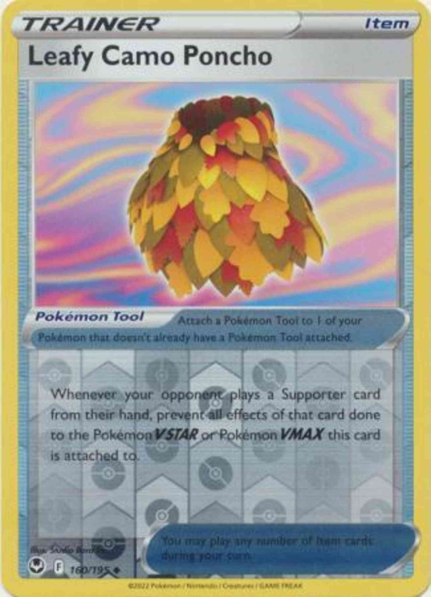 Leafy Camo Poncho - 160/195 - Uncommon [swsh12-160] [Reverse Holo]