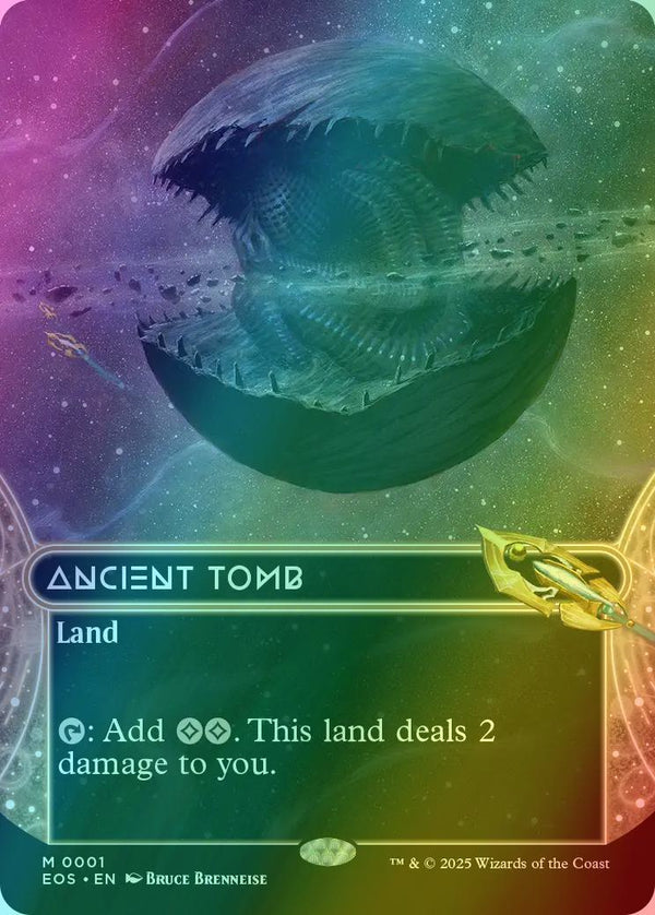 Ancient Tomb [1] [Borderless] [Edge of Eternities: Stellar Sights] [Foil]