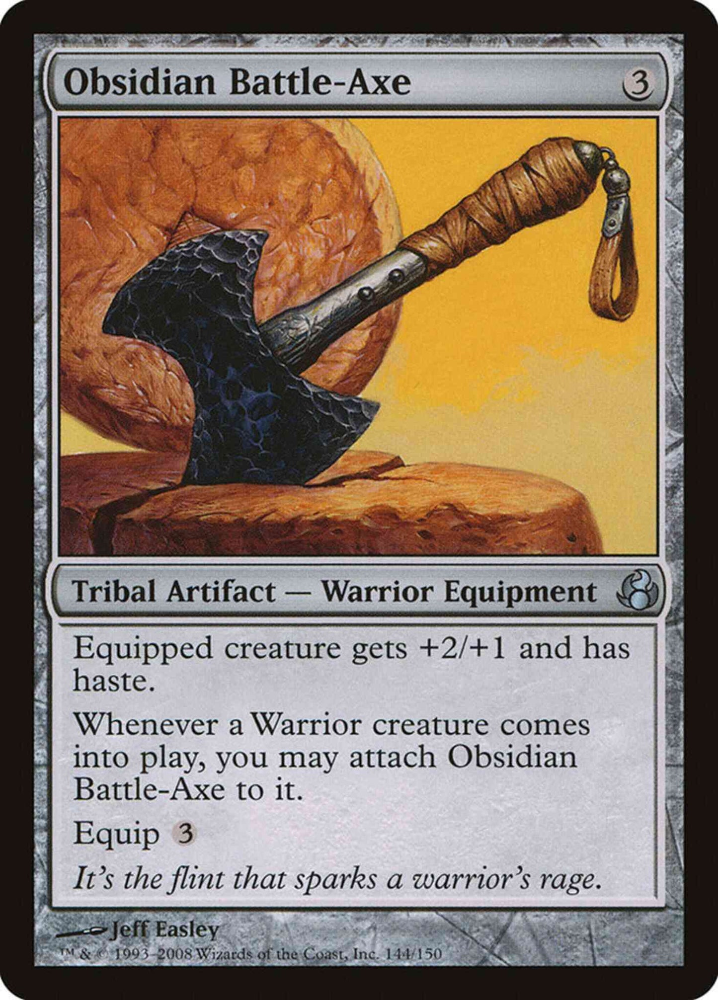Obsidian Battle-Axe [144] [Morningtide] [Non-Foil]
