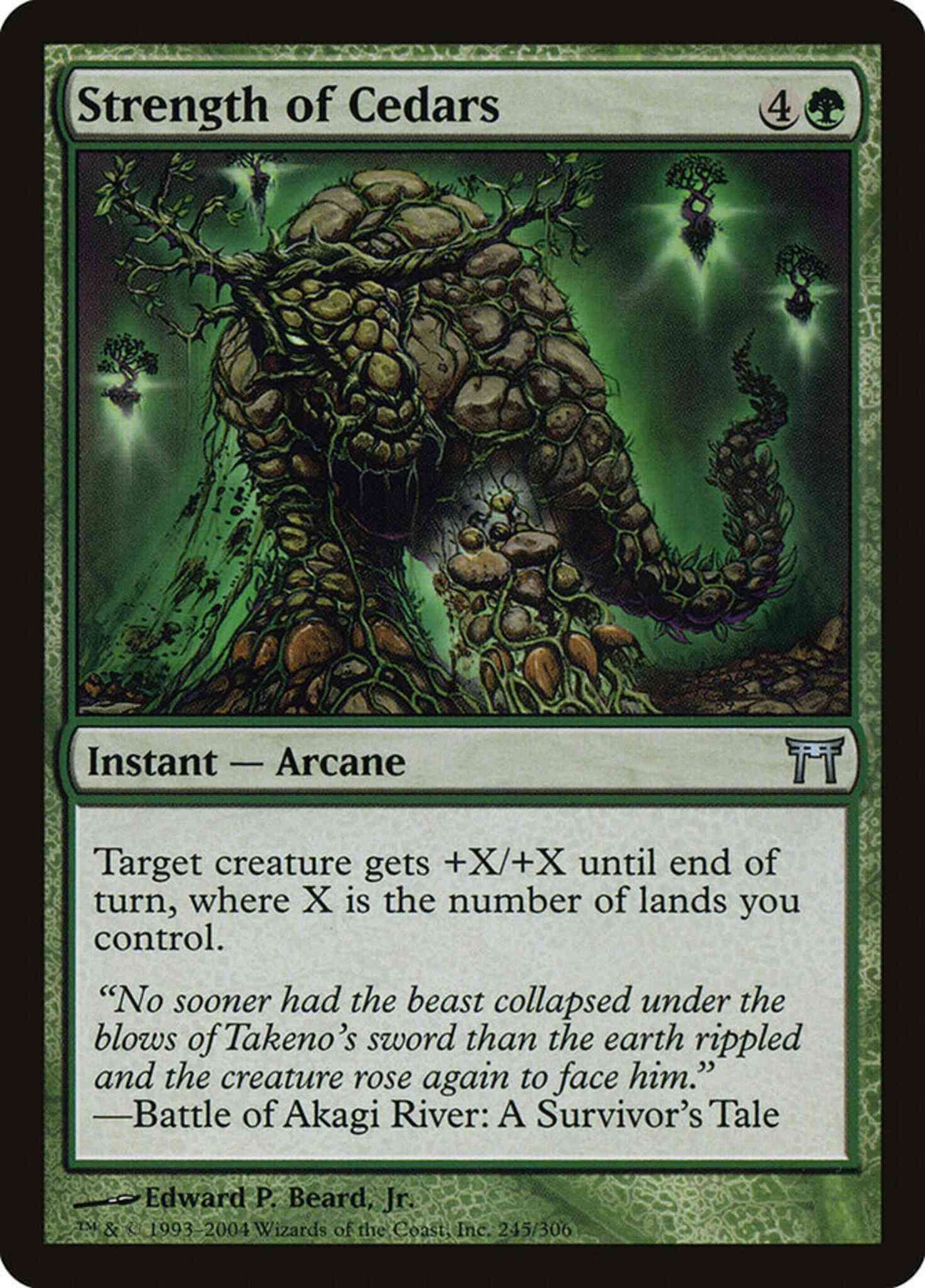 Strength of Cedars [245] [Champions of Kamigawa] [Non-Foil]