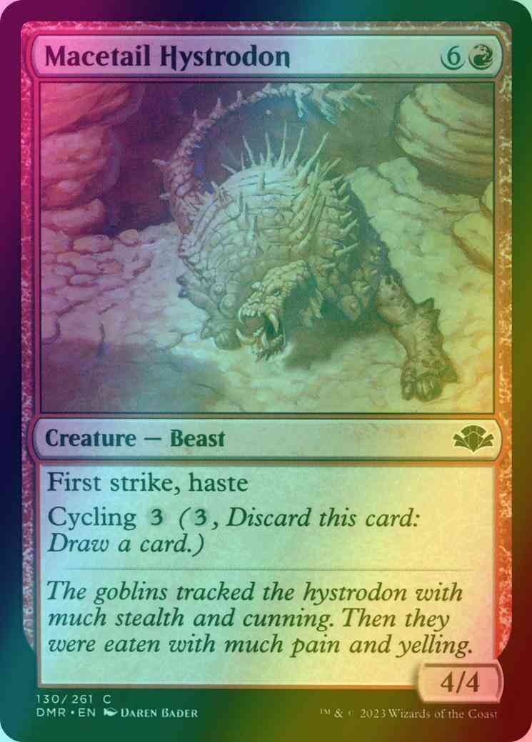 Macetail Hystrodon [130] [Dominaria Remastered] [Foil]