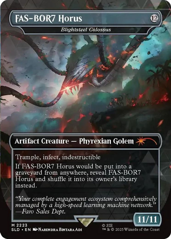 FAS-BOR7 Horus - Blightsteel Colossus [2223] [Borderless] [Horizon: Into the Forbidden West] [Secret Lair Drop] [Non-Foil]