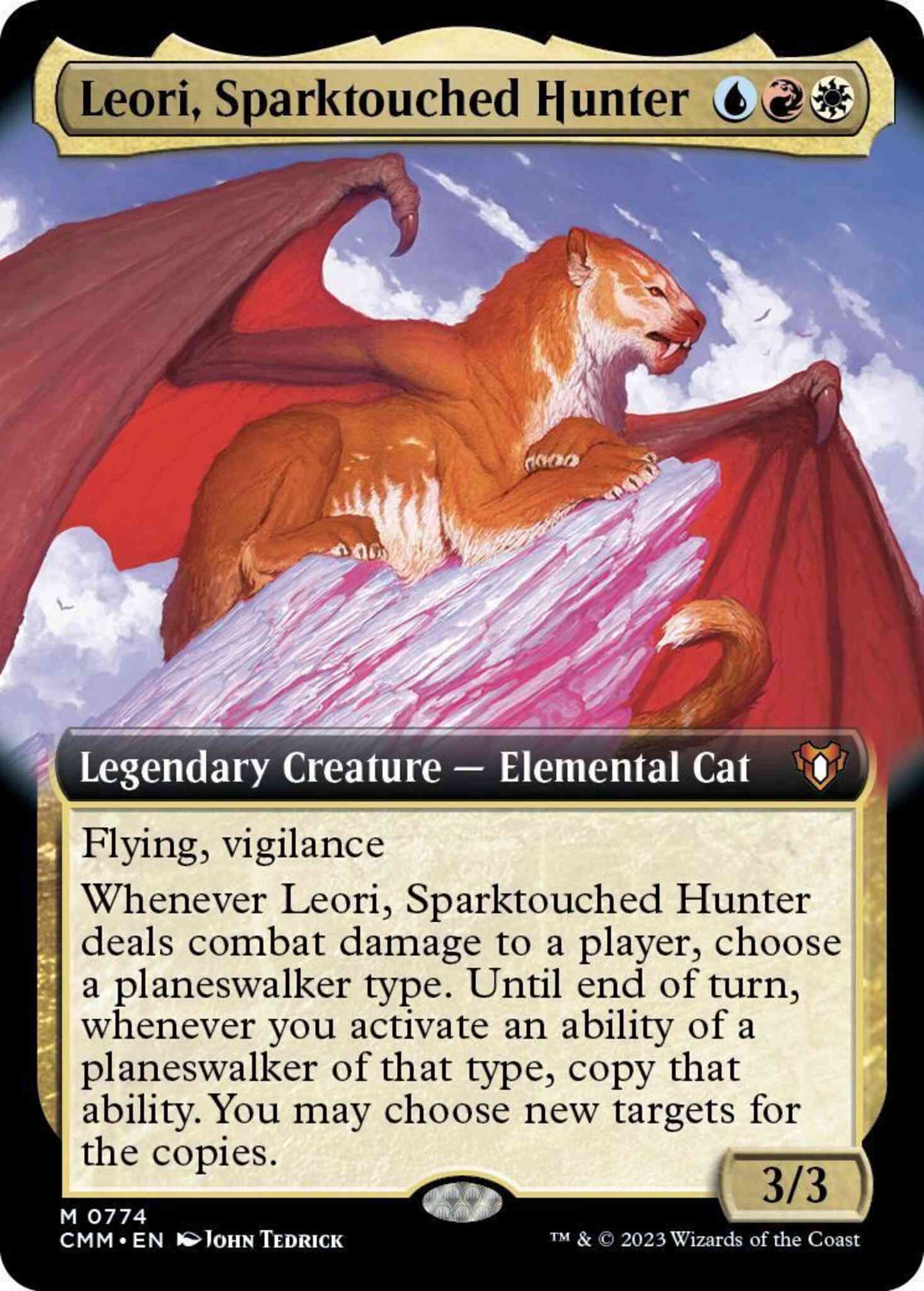 Leori, Sparktouched Hunter [774] [Extended Art] [Commander Masters] [Non-Foil]