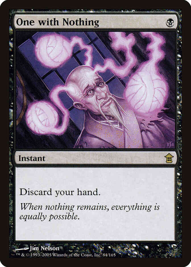 One with Nothing [84] [Saviors of Kamigawa] [Non-Foil]