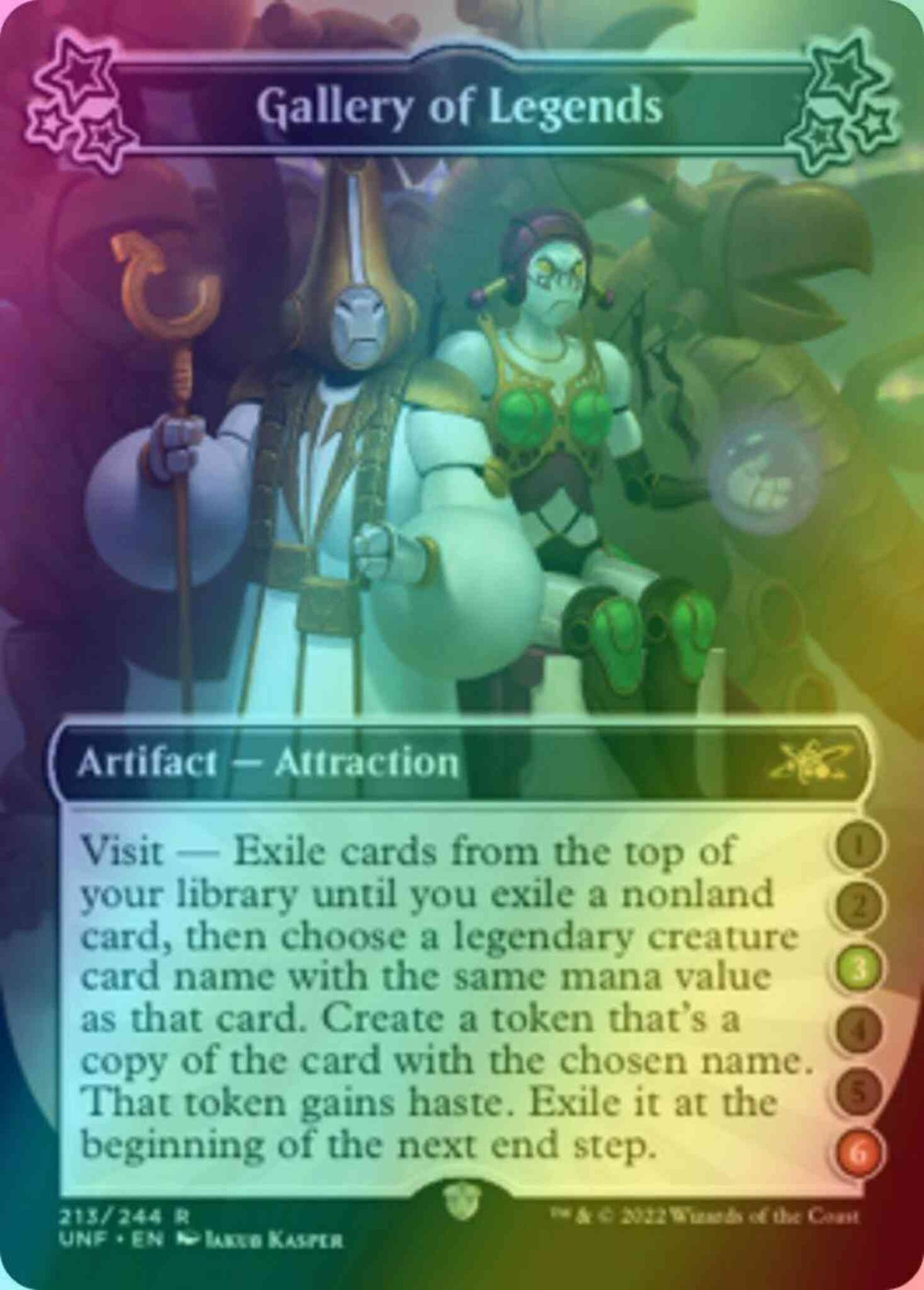 Gallery of Legends (3/6) [213a] [Borderless] [Unfinity] [Foil]