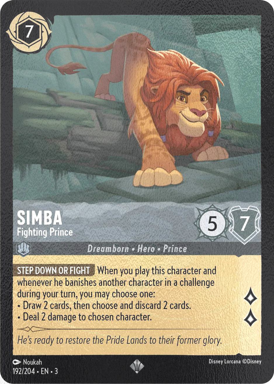 Simba - Fighting Prince - 192/204 [Into the Inklands] [Cold Foil]